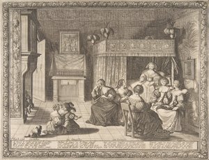 Yeni Anneye Ziyaret, 1633. by Abraham Bosse