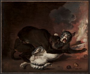 Maymun ve Kedi, muhtemelen 1670