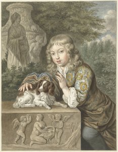 köpekli çocuk by Abraham Delfos