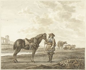 Manzarada binici by Abraham Delfos
