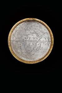 Herkül ve Atlas tarafından desteklenen iki olağanüstü karasal ve göksel küre, Augsburg, 1697-99 by Abraham Drentwett