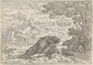 Nehir ile manzara Arcadian manzaraları (dizi başlığı)