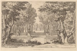 İki Heykel by Abraham Genoels II after Adam Frans van der Meulen