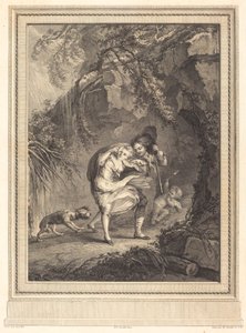 Le coup de vent (Rüzgar Rüzgarı) by Abraham Girardet after Antoine Lebel