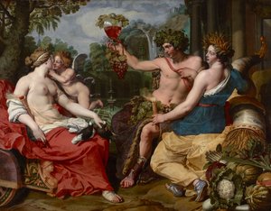 Ceres, Bacchus ve Venüs, Janssens, Abraham (yaklaşık 1573-1632). Tuval üzerine yağlıboya
