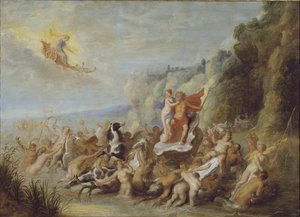 Neptün ve Amphitrite, Diepenbeeck, Abraham, van (1596-1675). Ahşap üzerine yağ. Boyut : 69x96 cm. Ulusal Müze Stockholm