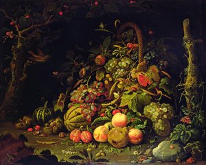 Meyve sepeti by Abraham Mignon