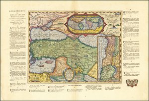 1624 yılında Abraham Ortelius tarafından İncil temel alınarak hazırlanan Antik Dünya haritası by Abraham Ortelius