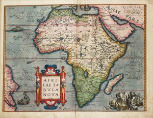Yeni bir Afrika haritası by Abraham Ortelius