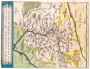 Eyalet: Baden-Württemberg, Almanya by Abraham Ortelius