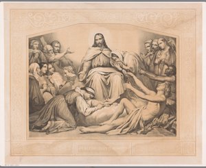 İsa teselli Yas tutan herkesi rahatlatmak için (nesnedeki başlık) by Abraham Pieter Felix