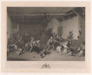 Şömineli iç kör adam Kör Adamın Takviyesi (nesne üzerindeki başlık) by Abraham Raimbach