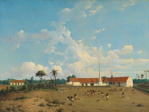 Tegal (veya Tagal), Java yakınlarındaki Kemanglen Şeker Fabrikası by Abraham Salm