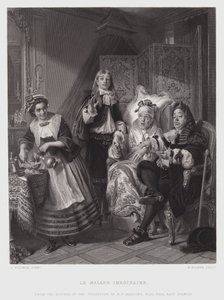 Hayali Geçersiz (gravür) by Abraham Solomon
