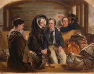 İkinci Sınıf-Ayrılık. Böylece keder içinde zengin olduk, fakir ayrıldık., 1855. by Abraham Solomon