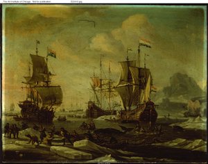 Hollanda Balina Filosu by Abraham Storck