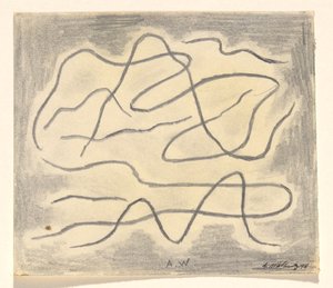 Ritmik Çizgiler: Dans Soyutlama by Abraham Walkowitz