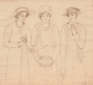 Üç Kadın, 1908. by Abraham Walkowitz