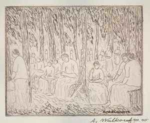 İki Ağacın Altında, 1900-1925. by Abraham Walkowitz