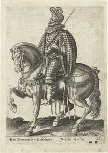 at sırtında Fransız asilzade
