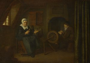 Tobit ve Anna, c. 16571658 by Abraham de Pape