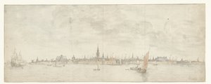 Vlissingen'in görünümü by Abraham de Verwer