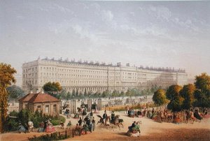 Hyde Park Gardens, c.1862 (renkli taş)