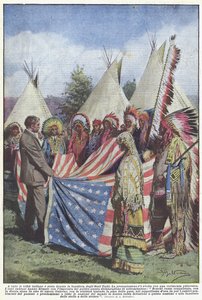 Tüm Kızılderili kabilelerine Amerika Birleşik Devletleri bayrağı verildi