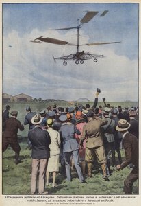 Ciampino askeri havaalanında, İtalyan helikopteri yükselmeyi ve alçalmayı başarıyor mu?