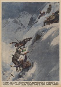 Allassalto dellEverest by Achille Beltrame