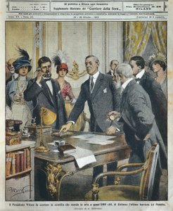 Amerikan Başkanı Woodrow Wilson, La Domenica del Corriere
