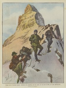 İnsan enerjisinin cüretkar kanıtı, kışın kalbinde Matterhorn