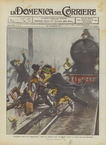 Bir istasyon şefinin cesur davranışı, bir tren onlara çarpmak üzereyken peronda duran üç kişiyi kurtarır.