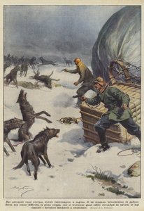 Bir kasırga nedeniyle, iki Rus havacı bir balondaki geziyi yarıda kesmek zorunda kaldı. by Achille Beltrame