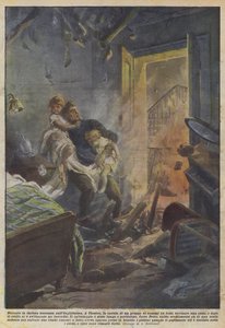 İngiltere üzerinde şiddetli fırtına sırasında by Achille Beltrame