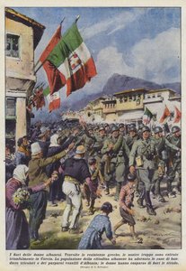Arnavut kadınların çiçekleri by Achille Beltrame