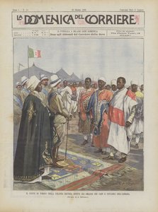 Eritre Kolonisindeki Torino Kontu, Asmara Reislerinin ve Önderlerinin Saygılarını Aldı by Achille Beltrame