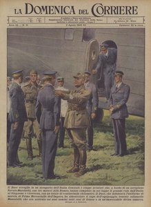 Il Duce, gemideki beş havacıyı karşılıyor mu?