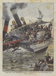 Eski Vapur Primus İkiye Ayrılıp Aşağı Elbe