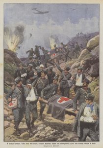 Barbar Düşmanı Isonzo hattında, Avusturyalı havacılar makineli tüfekleri tek tek mi ateşliyor?
