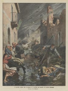 Scordia (Gatania) köyünde 3. akıntıda patlak veren korkunç kasırga