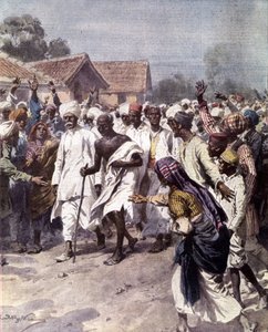 Hintli siyasi lider ve manevi rehber Mohandas Karamchand Gandhi (1869-1948) (Mahatma), 12/03/1930