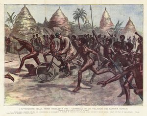 Bir Bangwa Köyünde (Afrika) Yamyamlar Arasında İlk Bisikletin Görünüşü