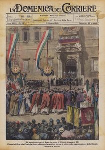 Vittorio Emanuele III onuruna Roma'da gösteri