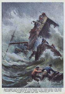 Gemi ikiye bölündü by Achille Beltrame