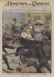 Avusturya tahtının varisi Arşidük Franz Ferdinand ve eşinin Saraybosna