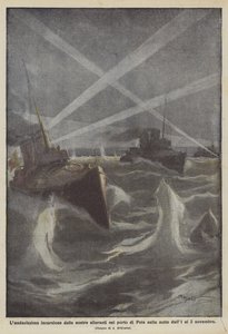 1-2 Kasım gecesi Pula limanında torpidolarımızın Laudacissima saldırısı by Achille Beltrame