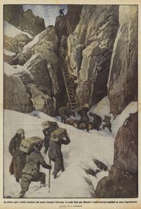 Halkımızın kış aylarında gerçekleştirdiği meşakkatli ahır çalışmaları by Achille Beltrame