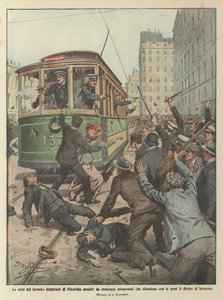Emek krizleri, Philadelphia tramvay şöförleri ile birlikte savunma yapan grevciler tarafından saldırıya mı uğradı?