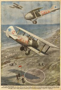 Havacılığın haberleri, gökten oynanan golf by Achille Beltrame